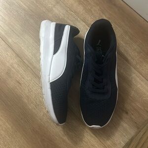 Blue puma boys slip on sneakers